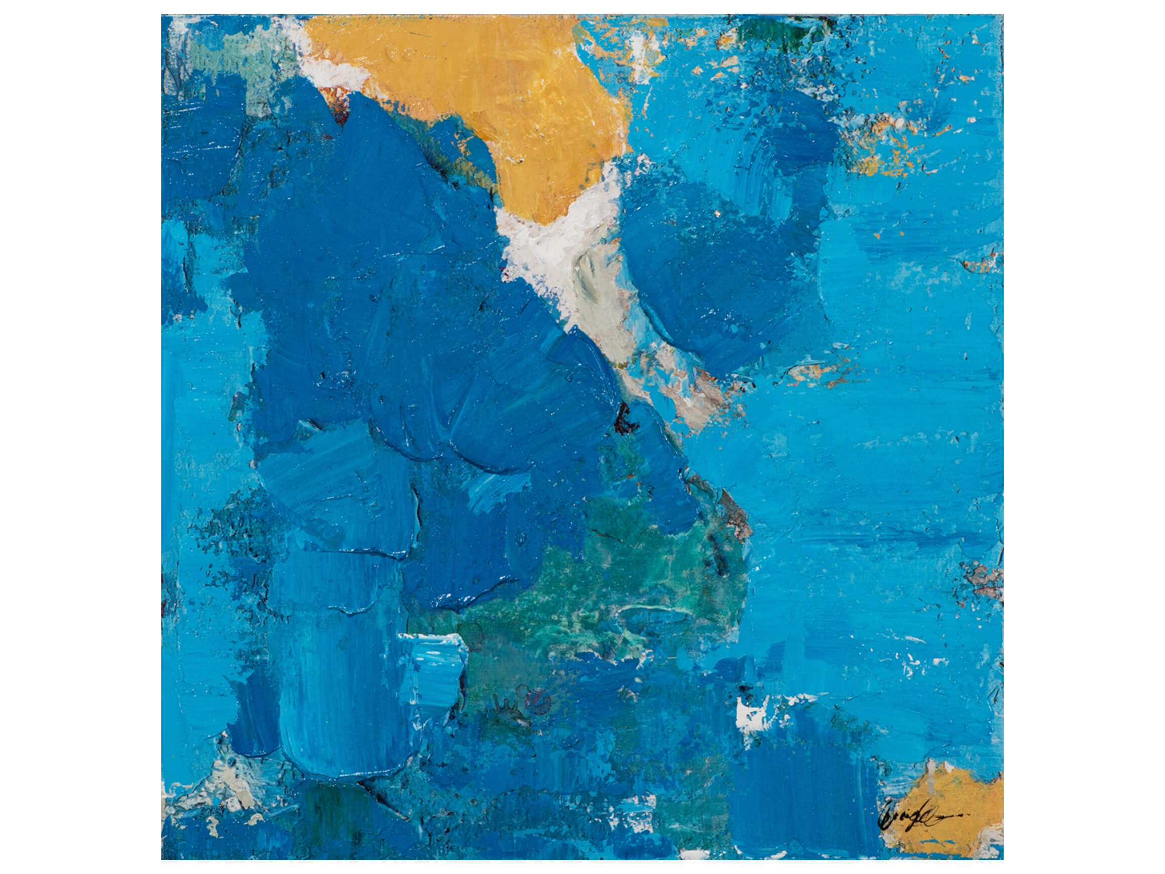 Bild Strahlendes Blau image LAND / Grösse: 60 x 60 cm