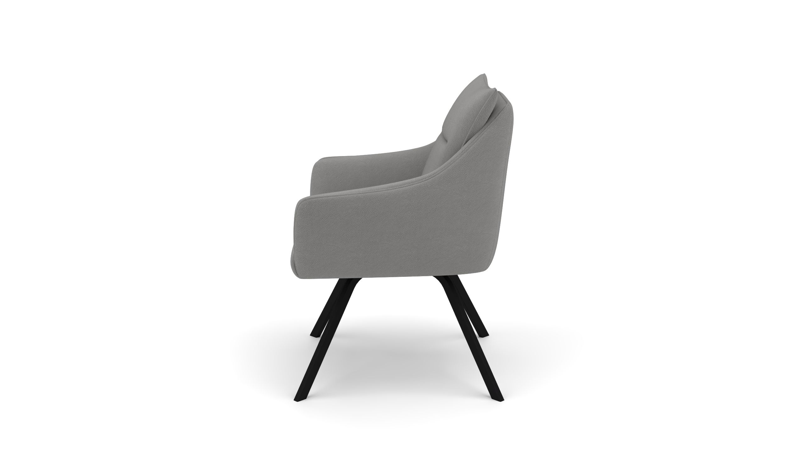 Stuhl Pegasus b - UrbanDesign / Farbe: Stahl / Bezugsmaterial: Leder