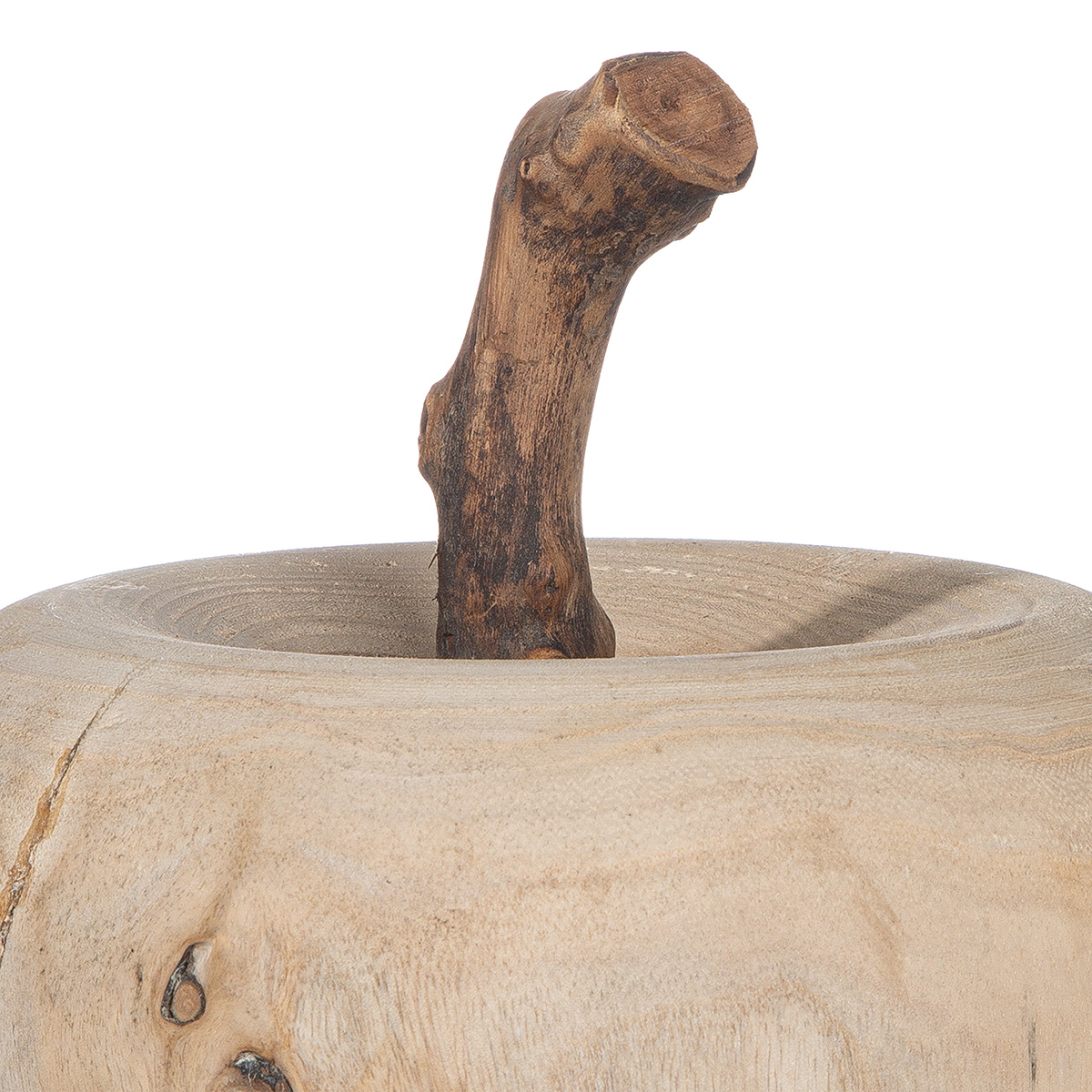 Dekoobjekt Apfel, Holz H: 26 cm Gilde