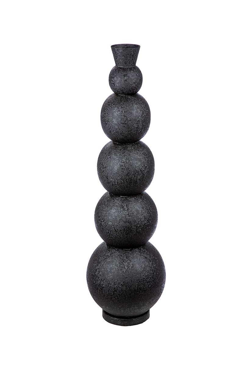 Gilde Vase Rotonda, Schwarz H: 76 cm  | Schubiger Möbel