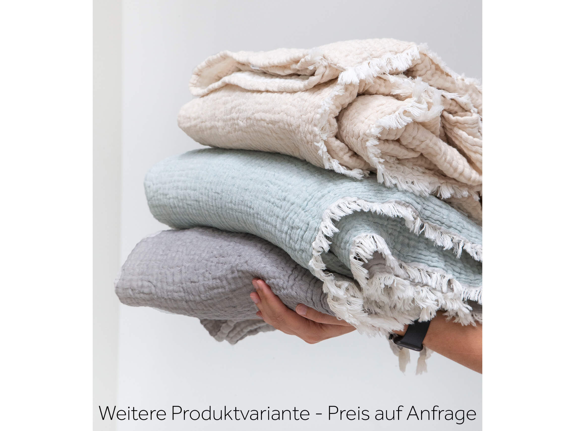 Plaid Emil gris foncé 140x200 cm Sander AG / Couleur : gris foncé