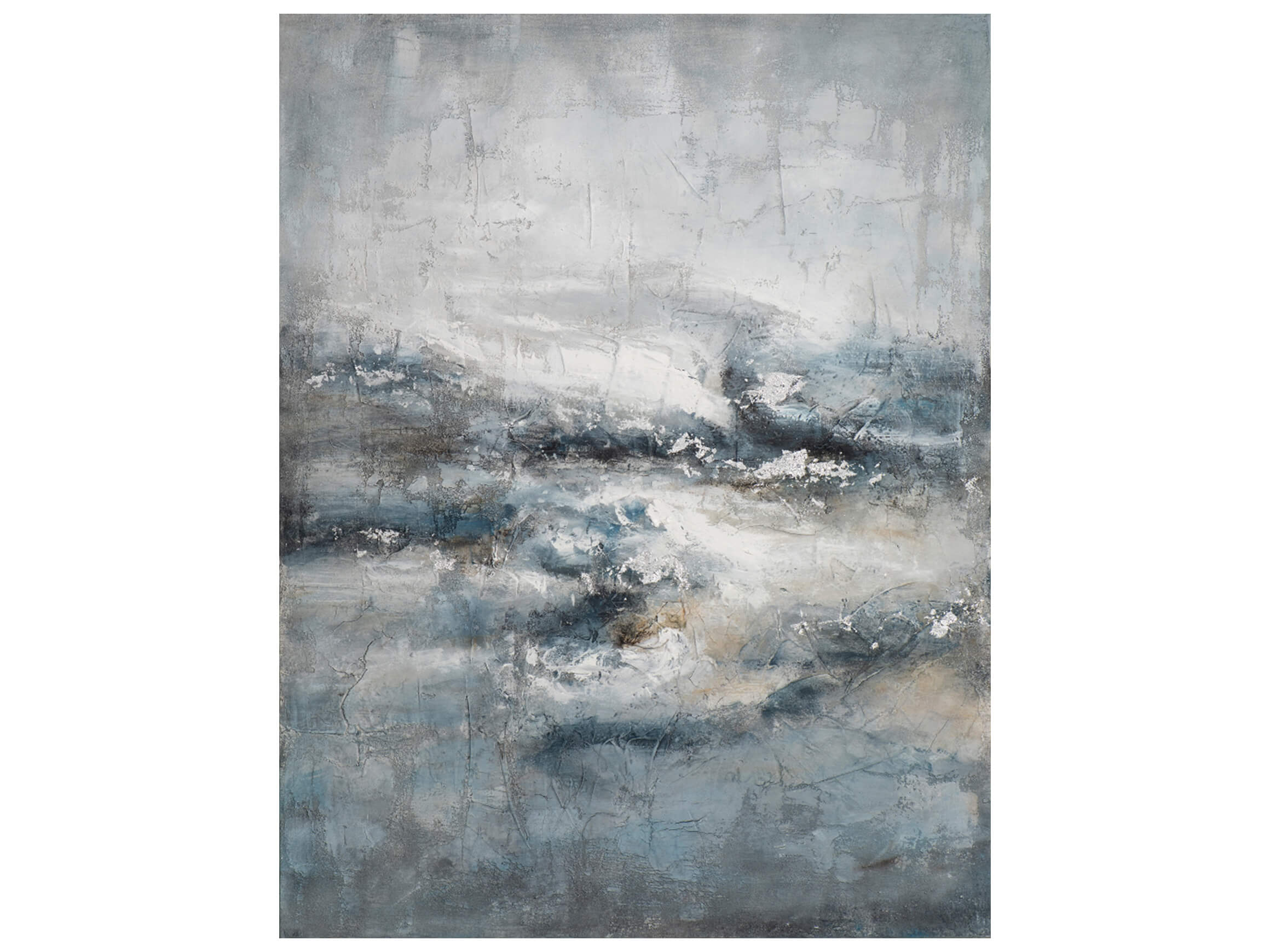 Bild Abstrakt in Blau und Grau image LAND