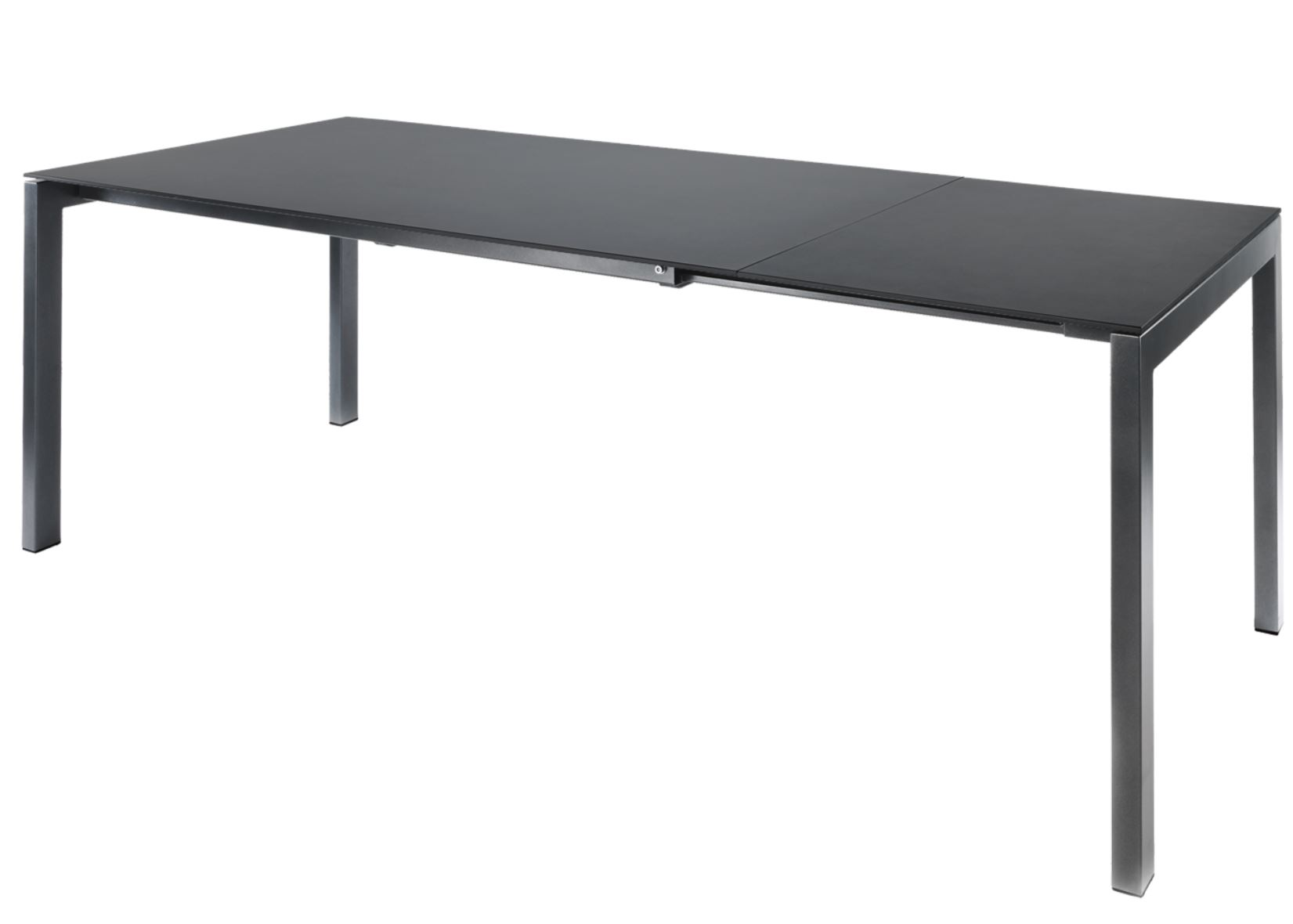 Extendable table Luzern from Schaffner / Colour: graphite / Size: 220/280 x 100 cm