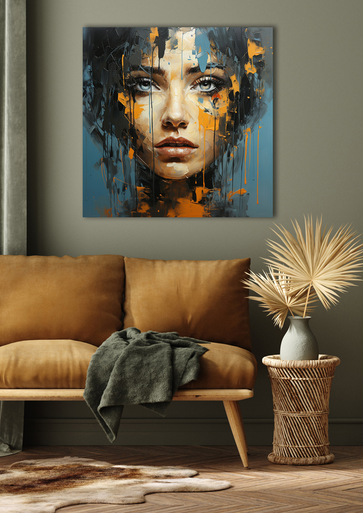 Acrylglasbild-Blue Eye Girl-image LAND