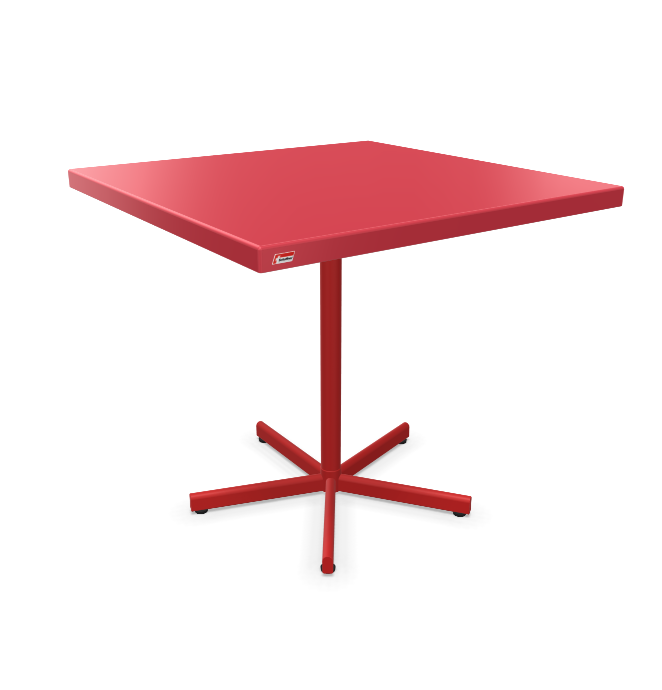 Schaffner Tisch Bodensee Quadratisch Rot | Schubiger Möbel