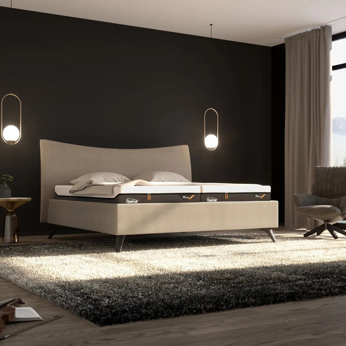 Bett Design Pure von Tempur / Farbe: Weiss / Grösse: x cm