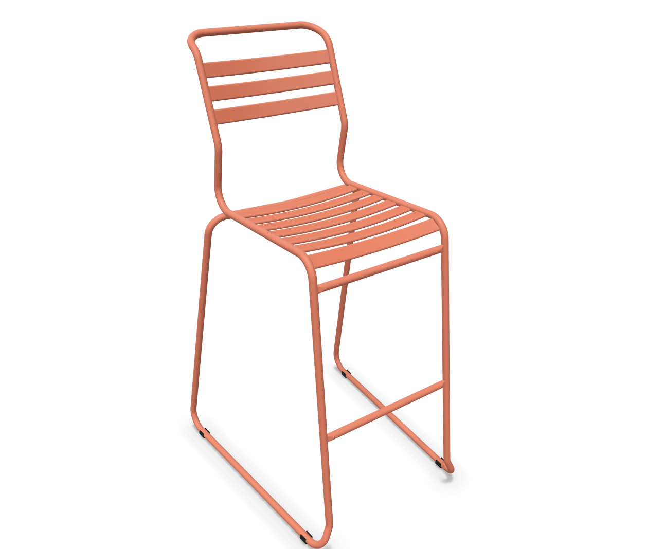 Schaffner Bar-Kufen-Lättlistuhl Säntis Braun | Schubiger Möbel