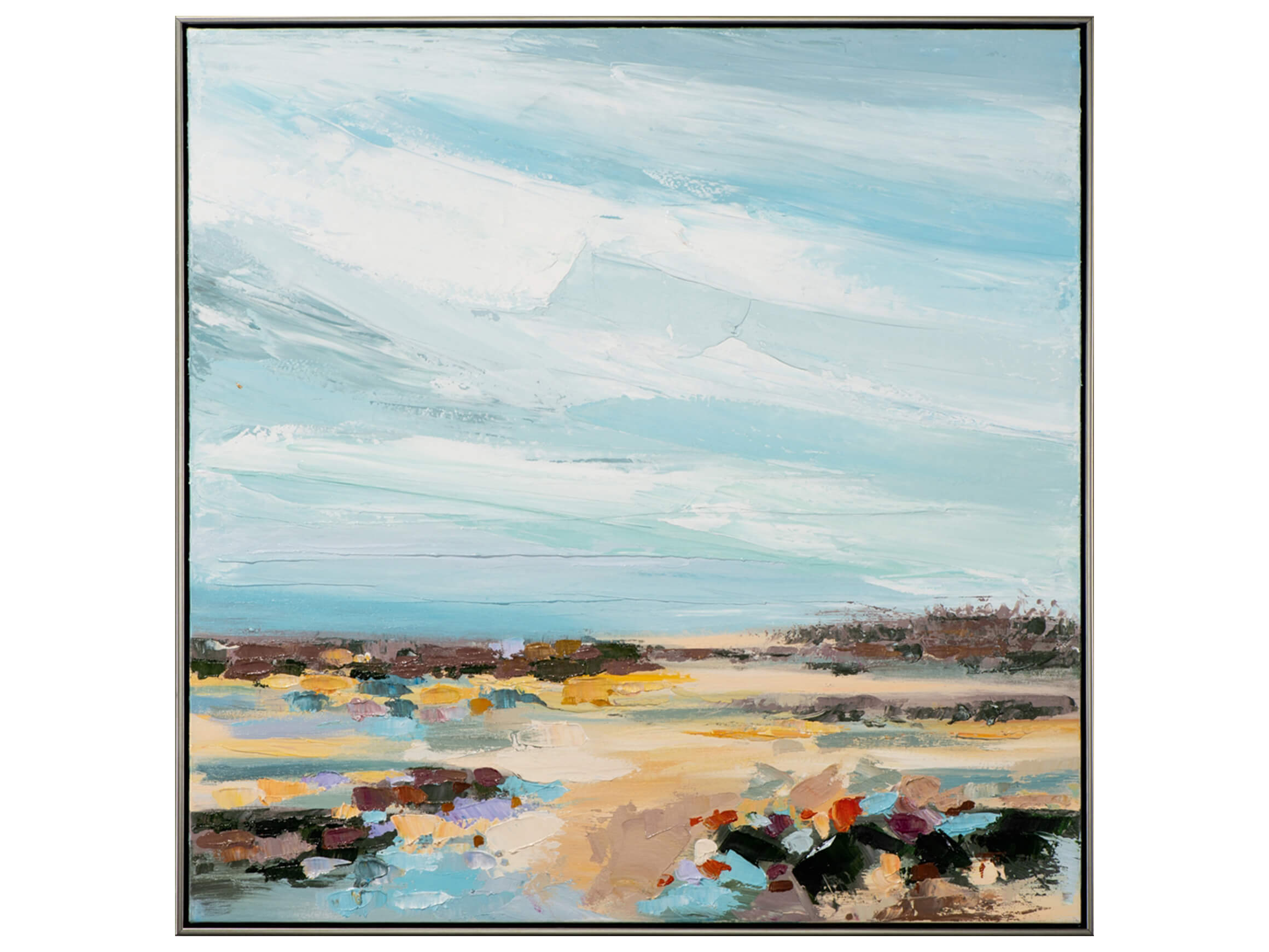 Bild mit Rahmen Landschaft mit Blauem Himmel image LAND