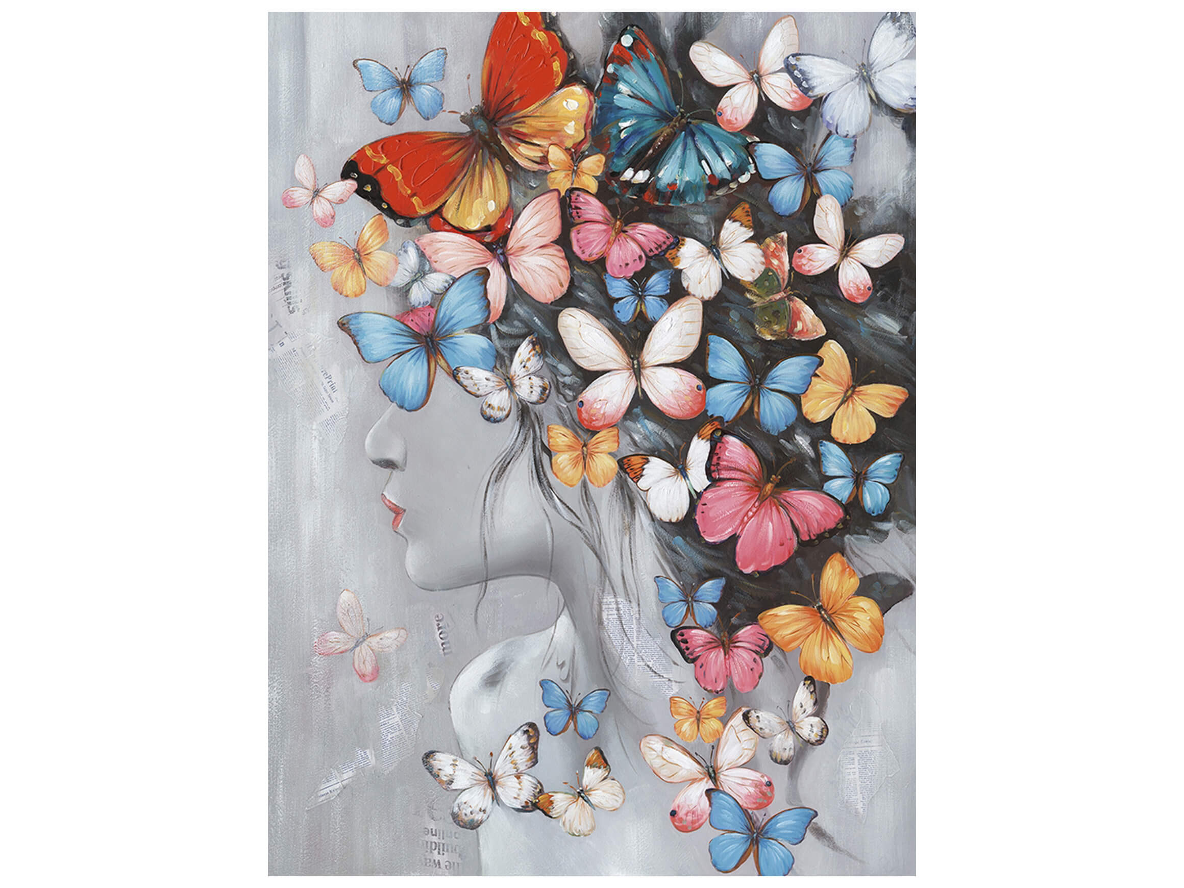 Bild Schönheit mit Schmetterlingsperücke image LAND