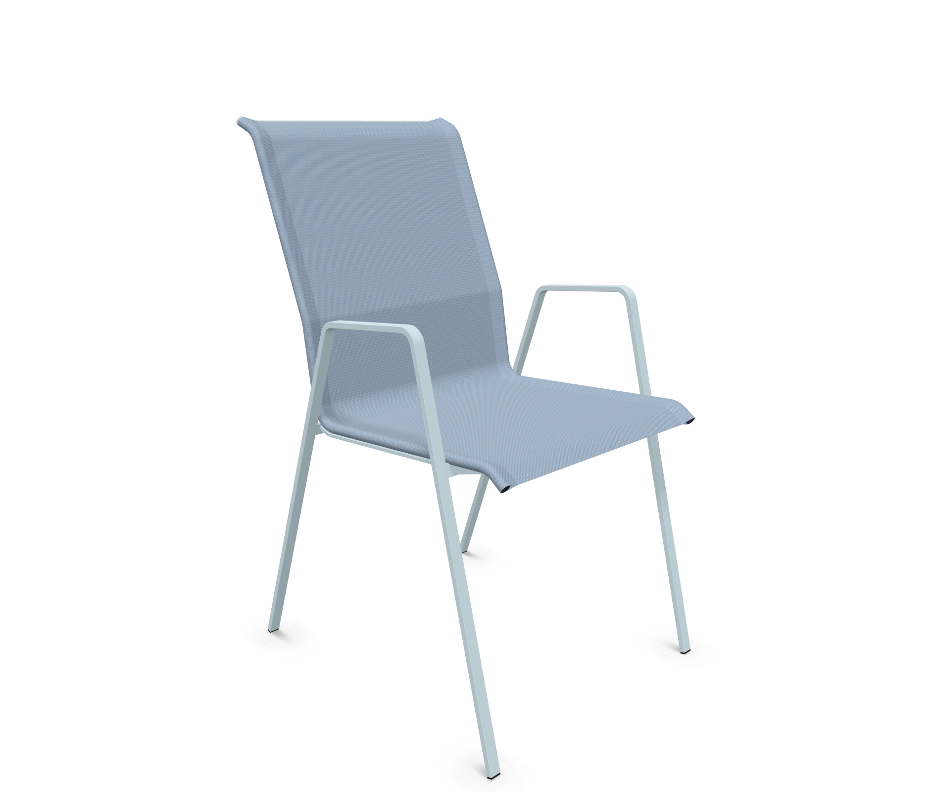 Matten-Sessel Luzern von Schaffner / Farbe: Eisblau / Grösse: 52 x 65 cm