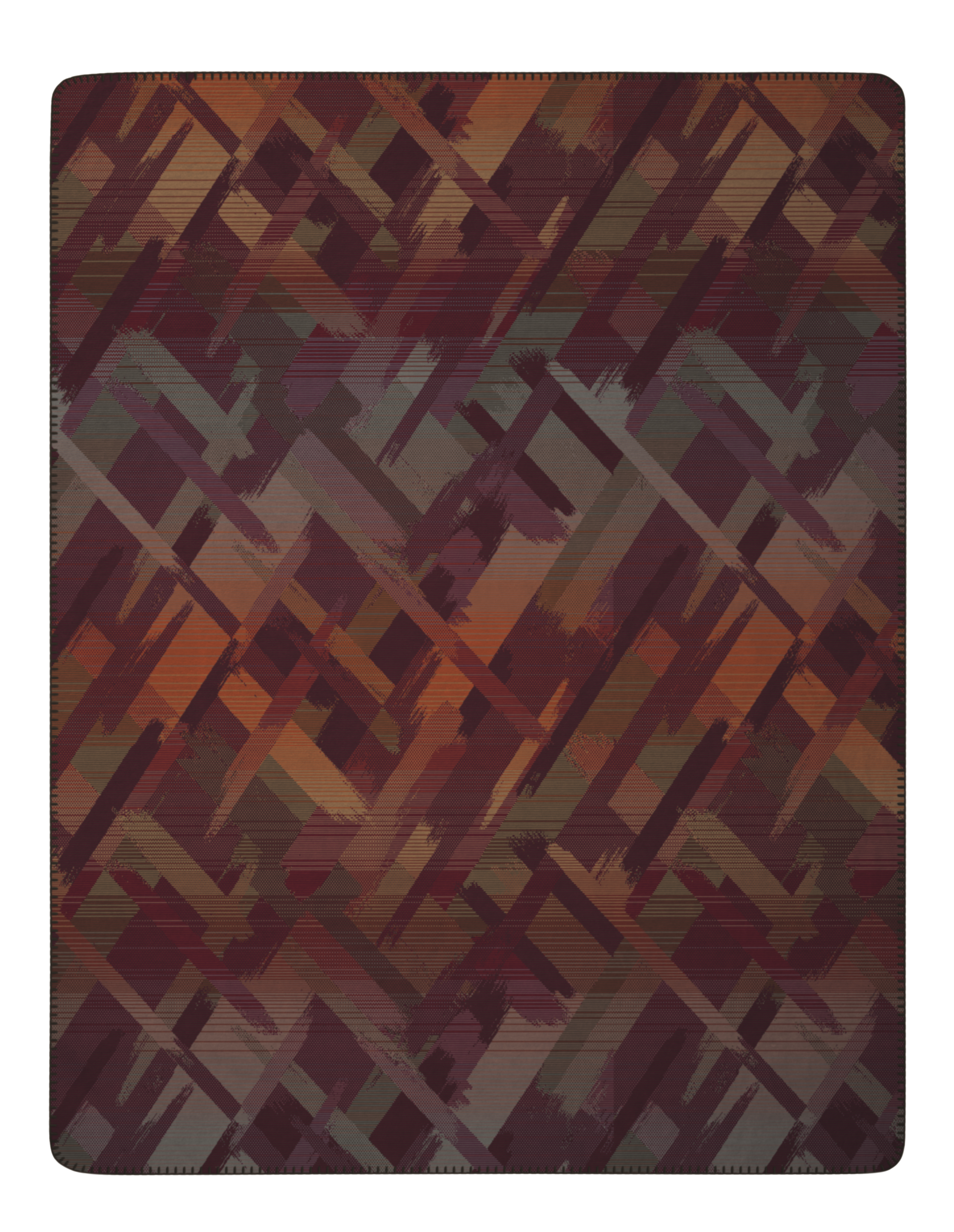 Plaid Orion Granet Glow rust Biederlack / Size: 150 x 200 cm