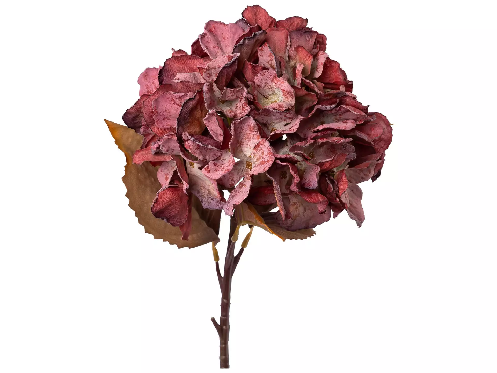 Kunstblume Hortensie Bordeaux H: 48 cm Gasper