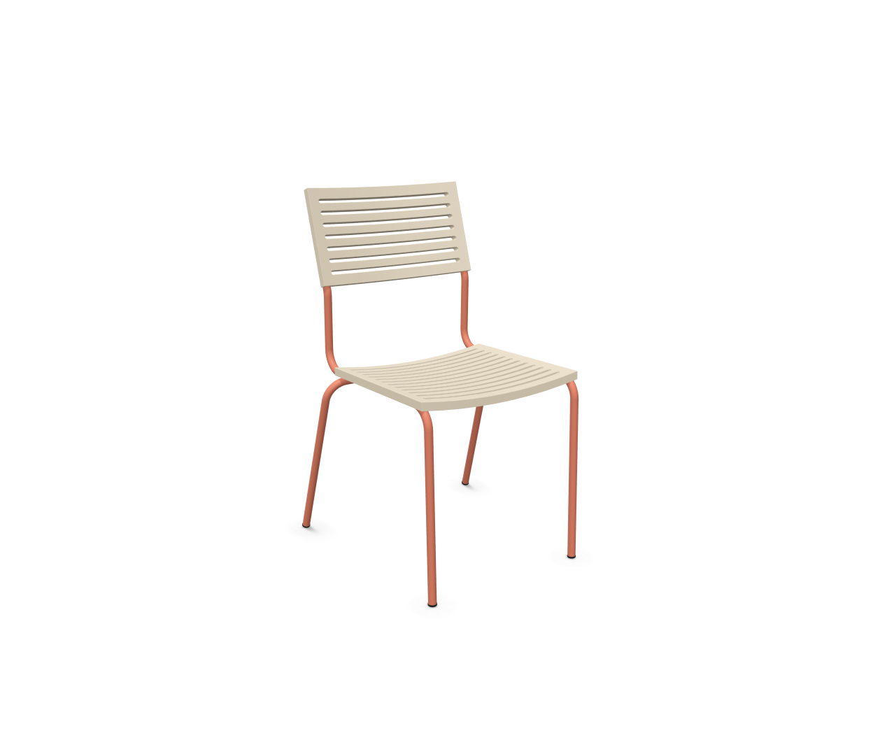 Gartenstuhl Lamello von Schaffner / Farbe: Pastellsand / Grösse: 56 x 59 cm