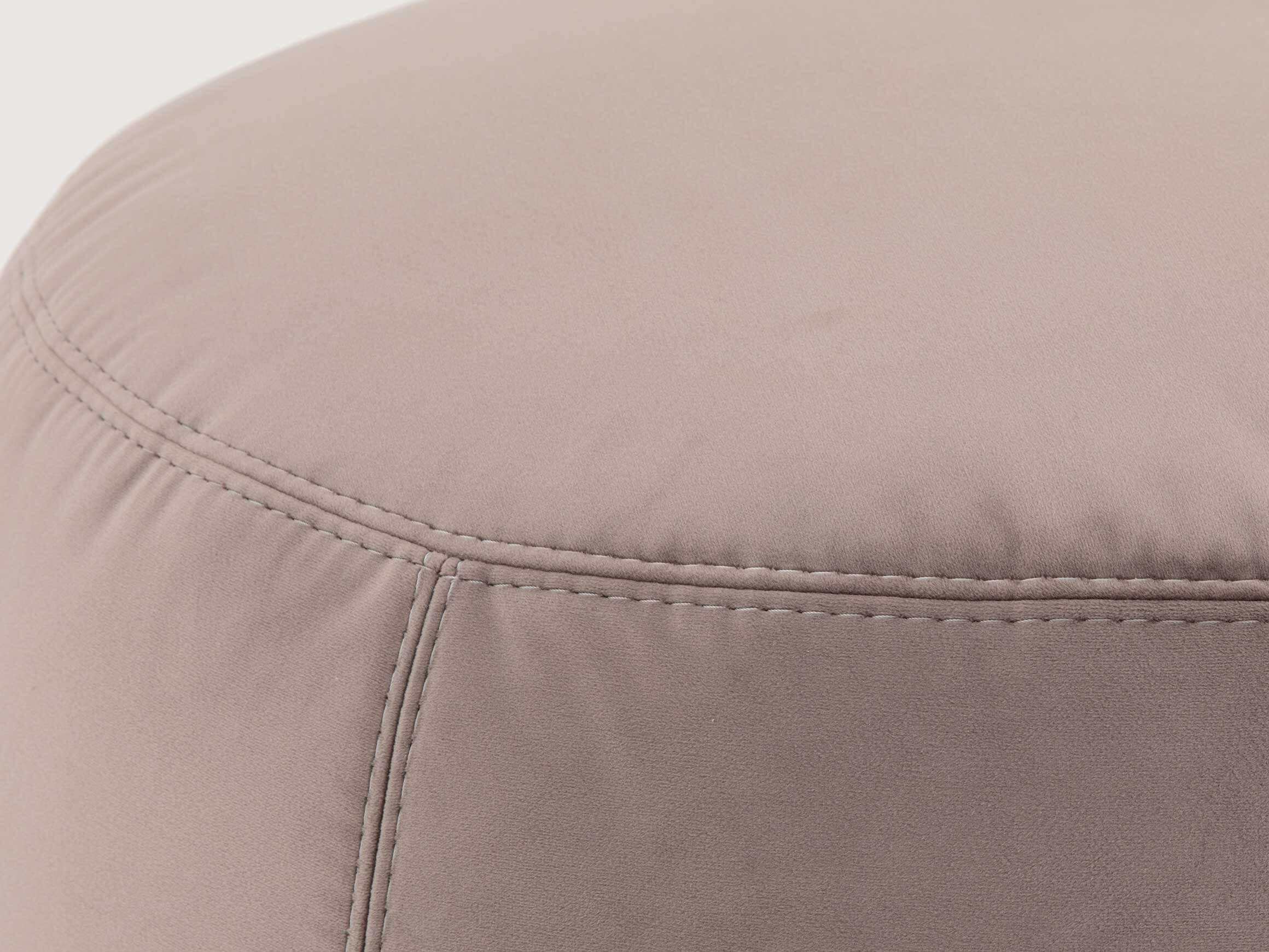 Hocker Annabelle Velvet D: 60 cm Candy / Farbe: Silber / Material: Stoff