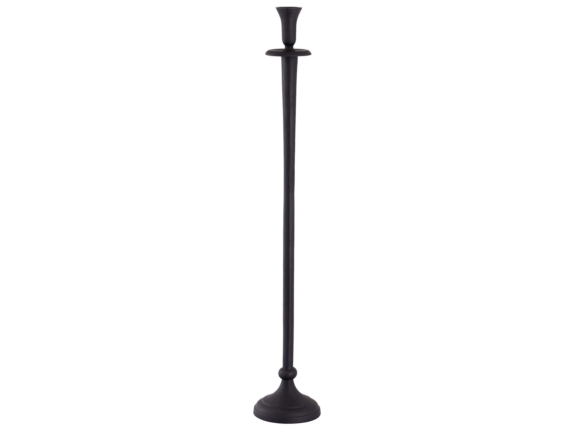 Decofinder Kerzenständer Aluminium Schwarz H: 78 cm  | Schubiger Möbel