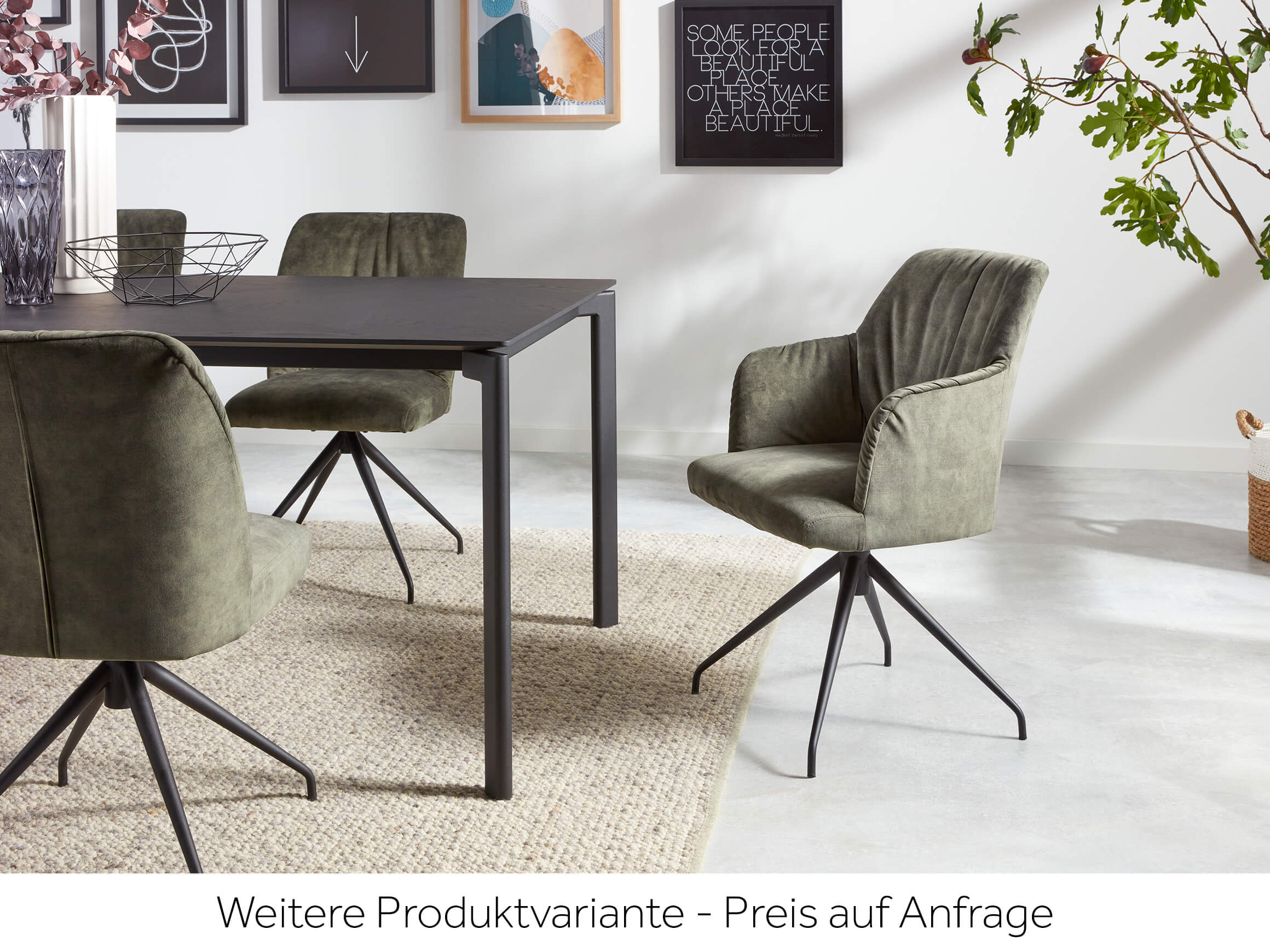 Armlehnstuhl Capitano Mobitec / Farbe: Silver / Bezugsmaterial: Polyester