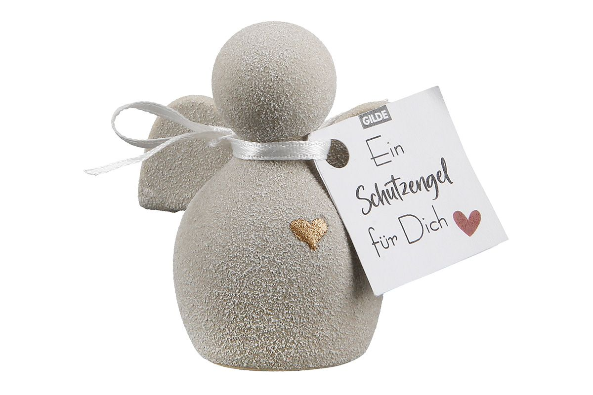 THUN Weihnachtsengel Paar Keramik - Maxi Engel Dekoration 7,7x3,9x6,9cm