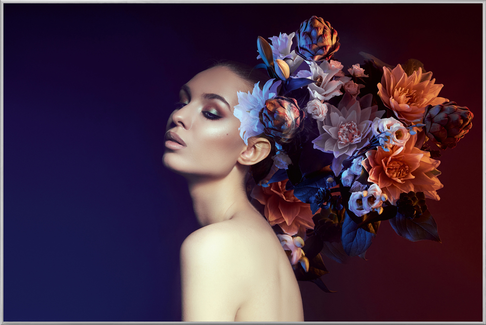 Bild mit Rahmen-Flower Beauty-image LAND