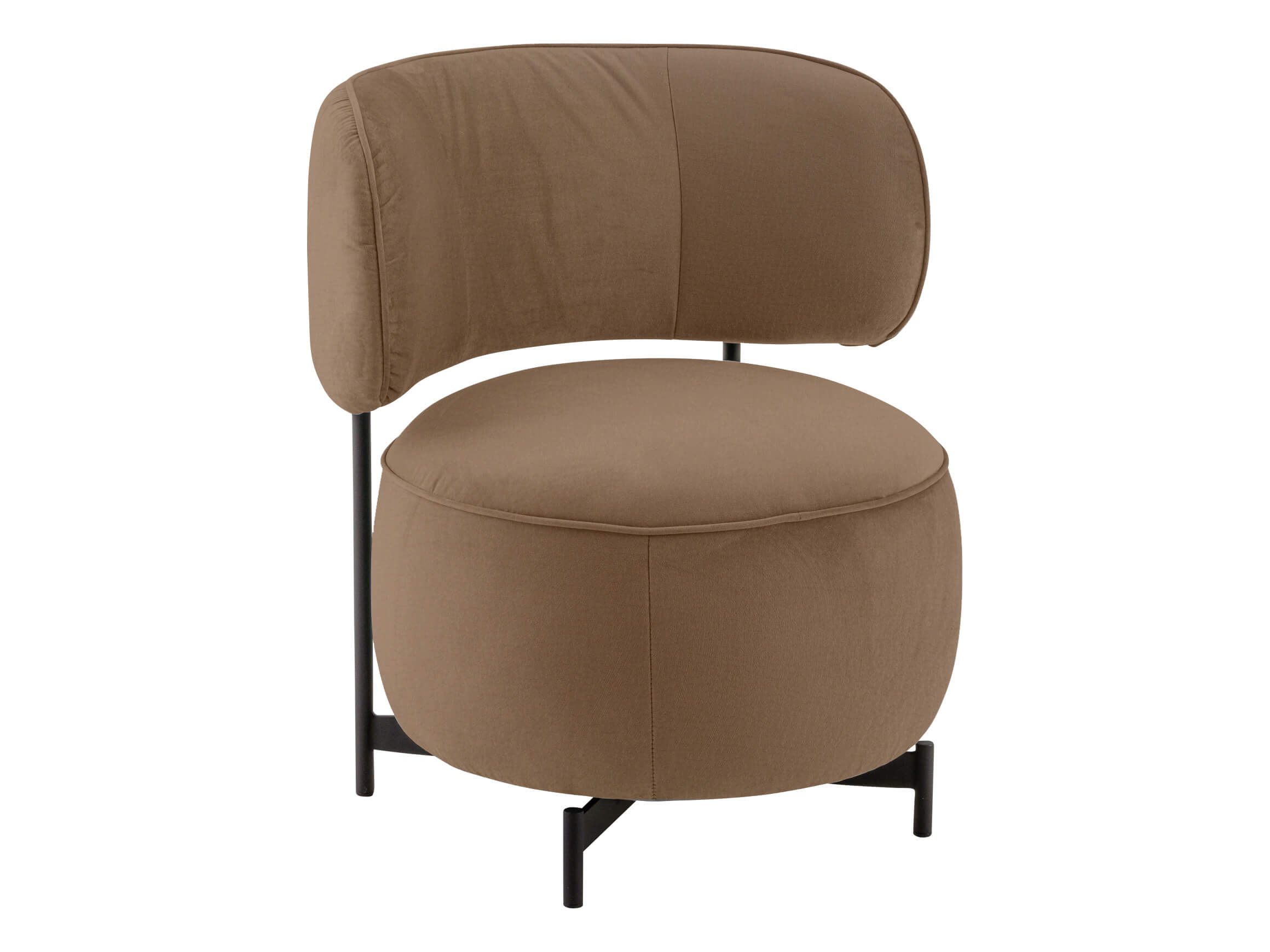 Sessel 8170 Basic Drehbar D: 68 cm Himolla / Farbe: Smoke / Material: Leder Basic