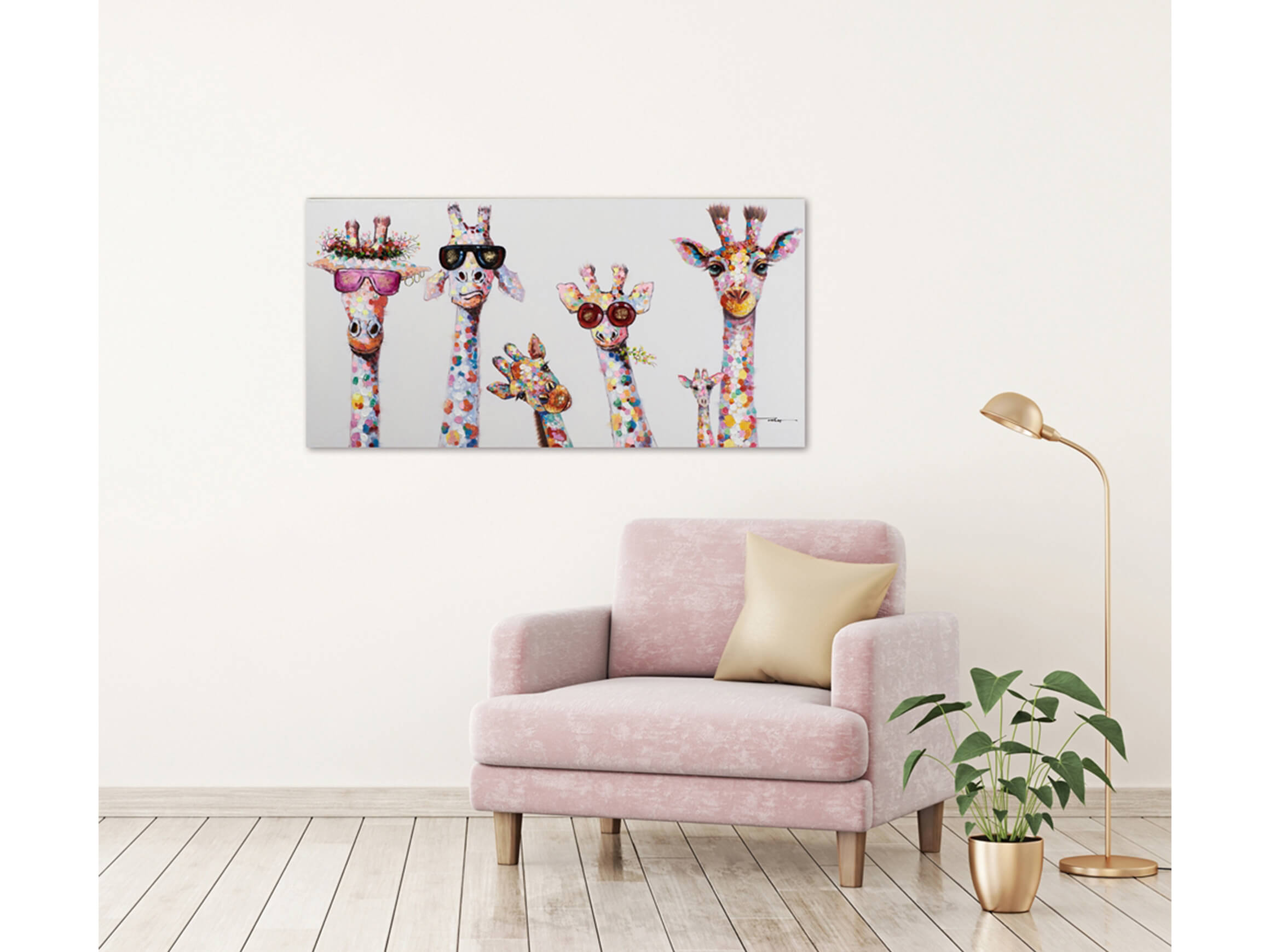 Bild Kuriose Giraffenfamilie image LAND