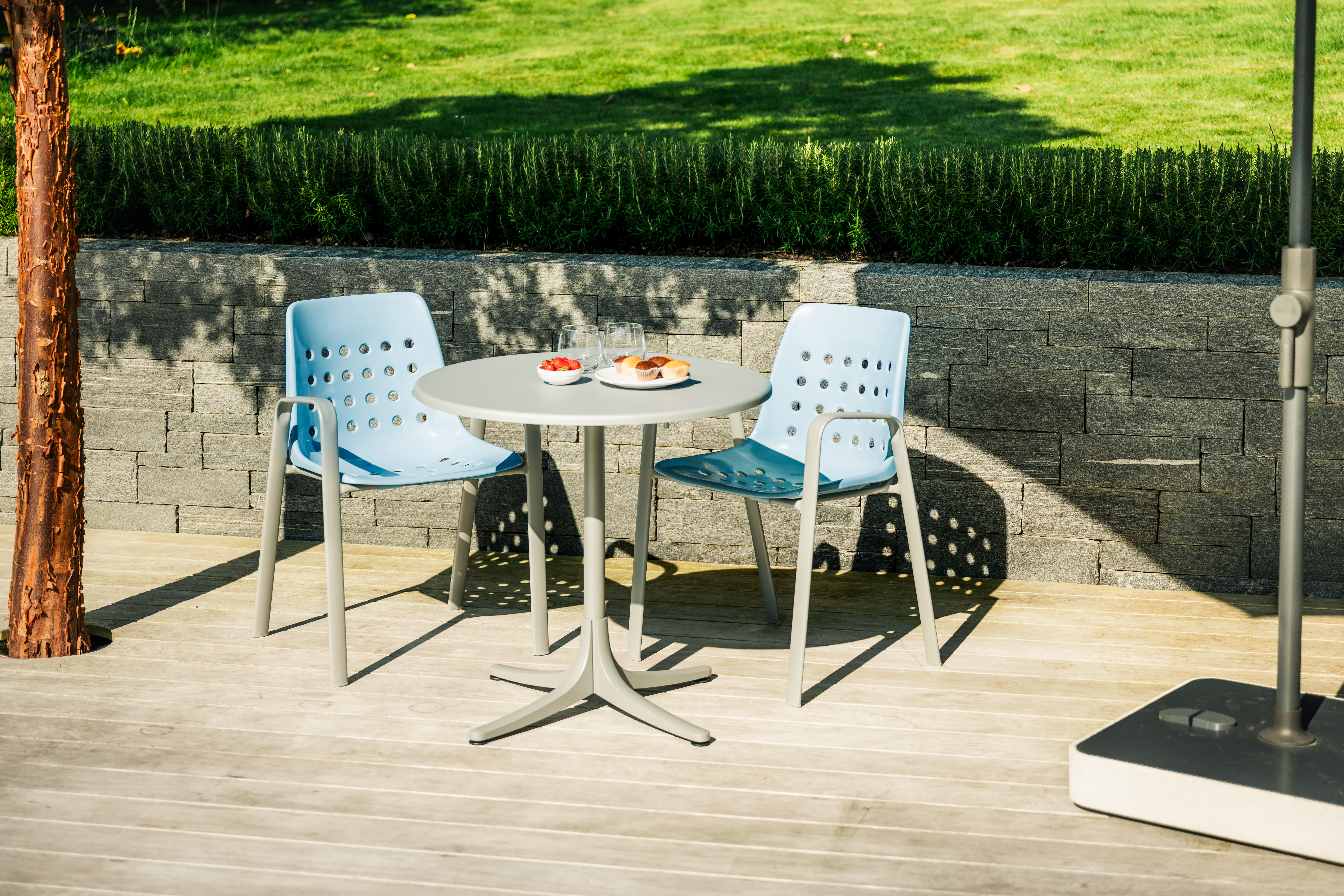 Schaffhausen round garden table from Schaffner / Colour: anthracite / Size: x cm