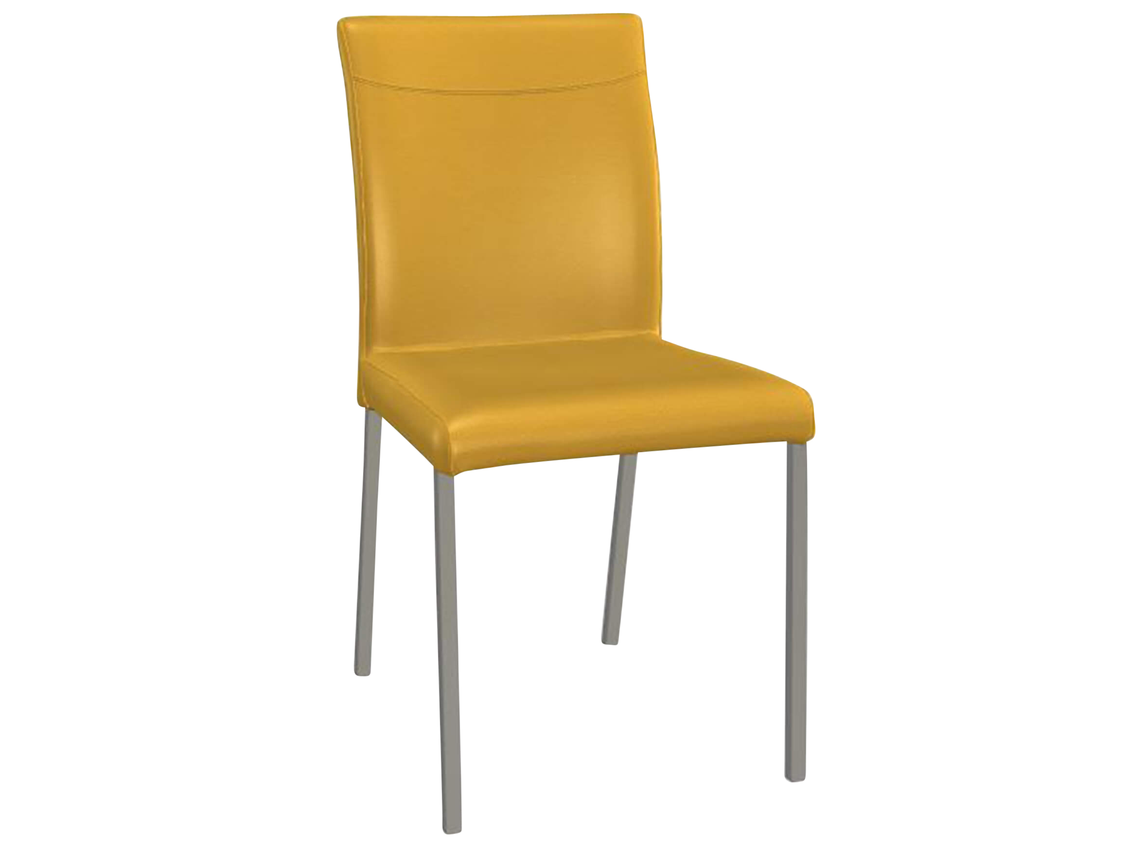 Stuhl Leicht Premium Trendstühle / Farbe: Giallo / Material: Leder