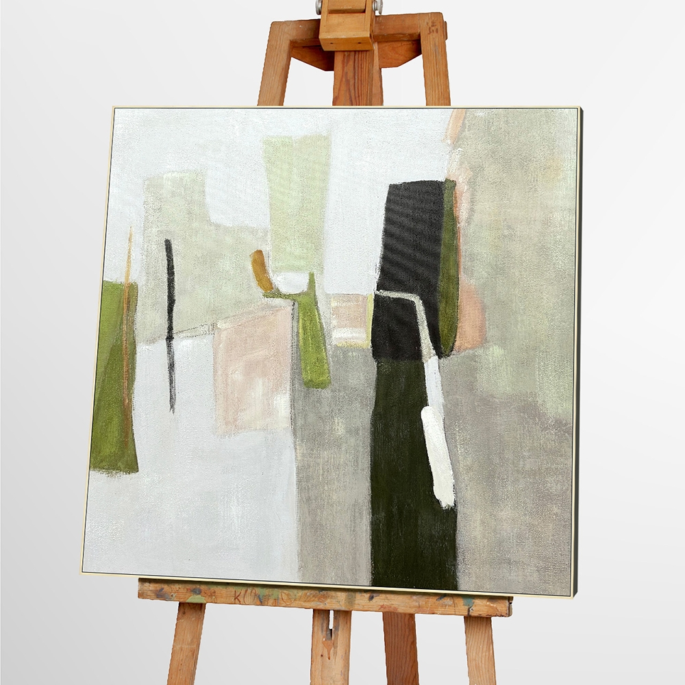 Bild mit Rahmen Olive Colour Blocks 2 image LAND