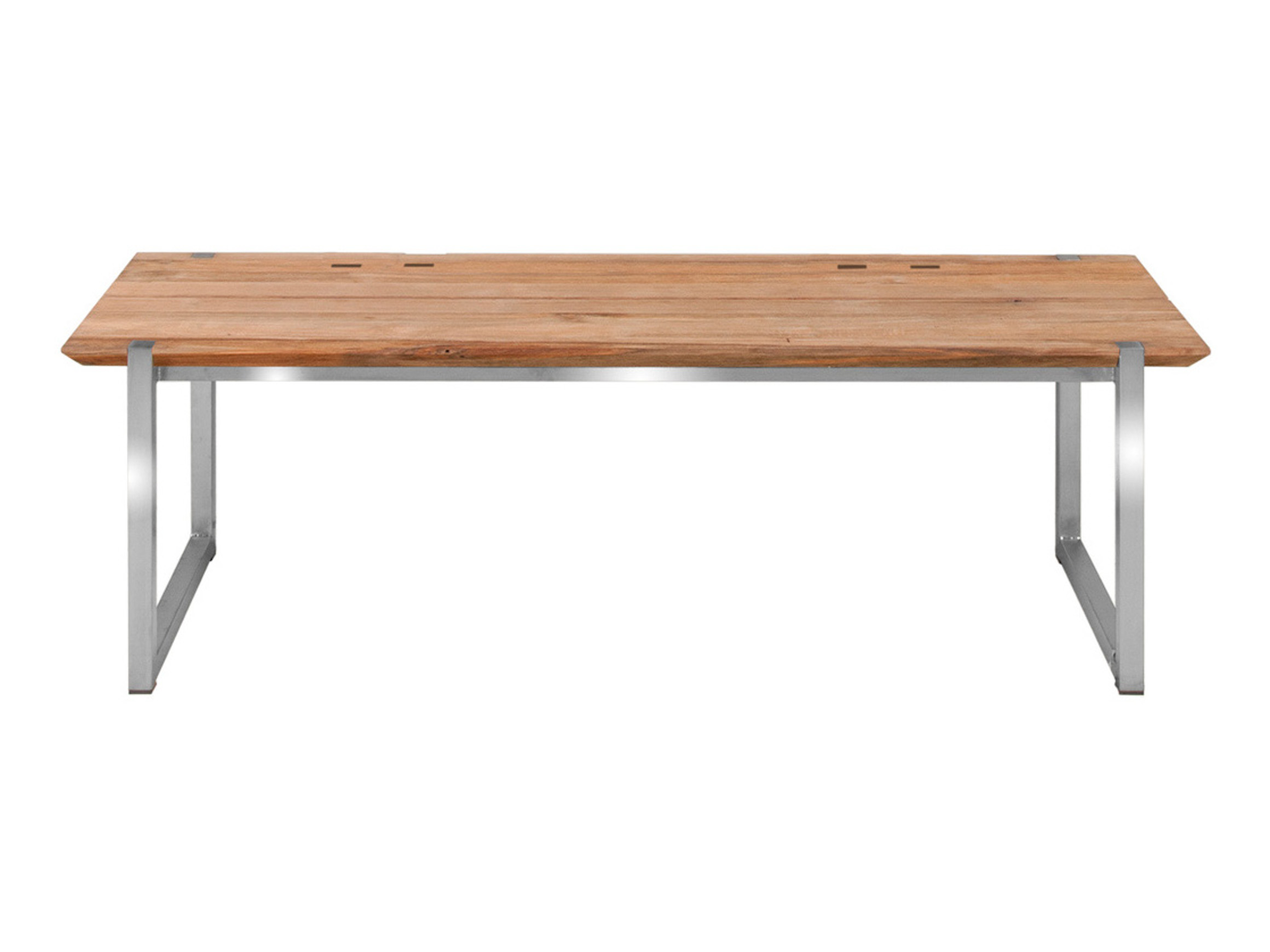 Gartenbank Quadux, Teakholz Recycelt, Edelstahl, b 140