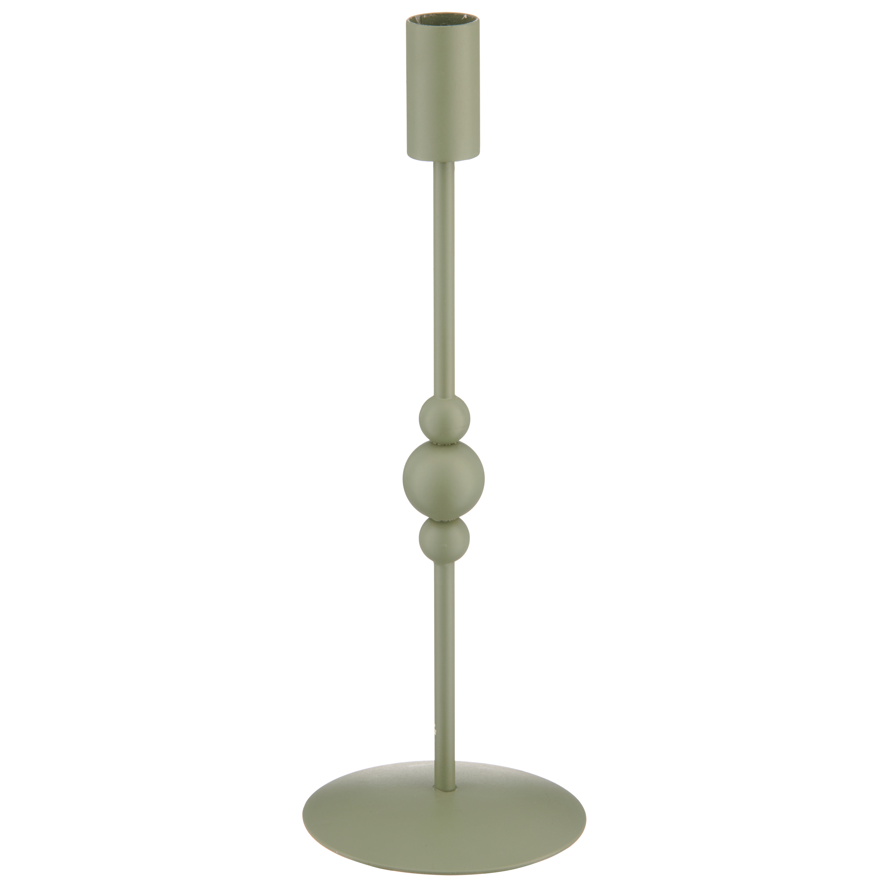 Gasper Kerzenständer Bobbels, Metall, Jade  | Schubiger Möbel