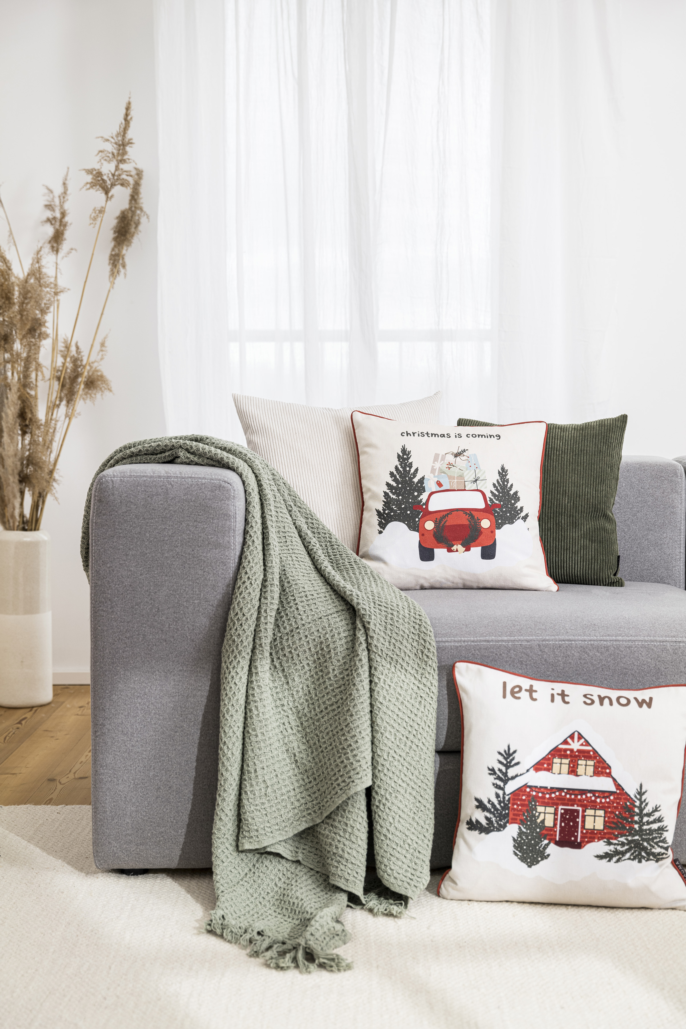 Housse de coussin Natale, Car 45x45 cm Magma / Couleur :