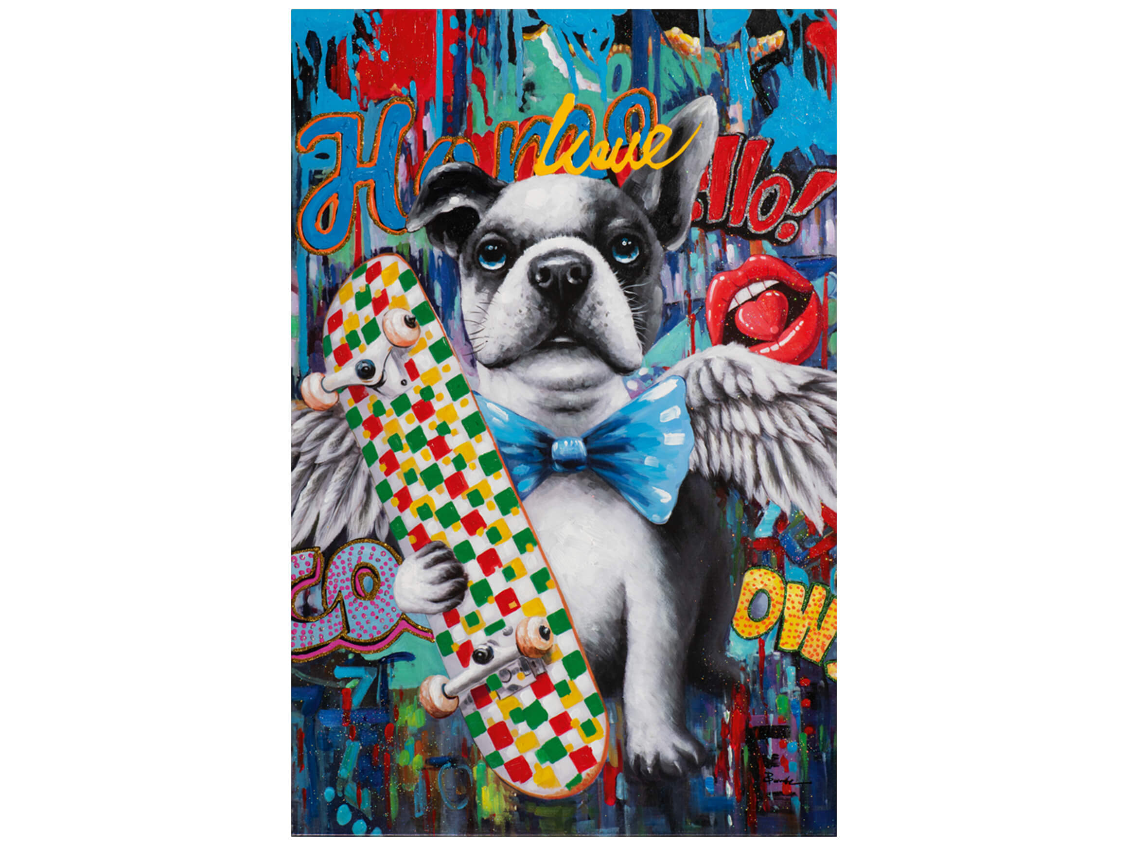 Bild Hund mit Skateboard image LAND