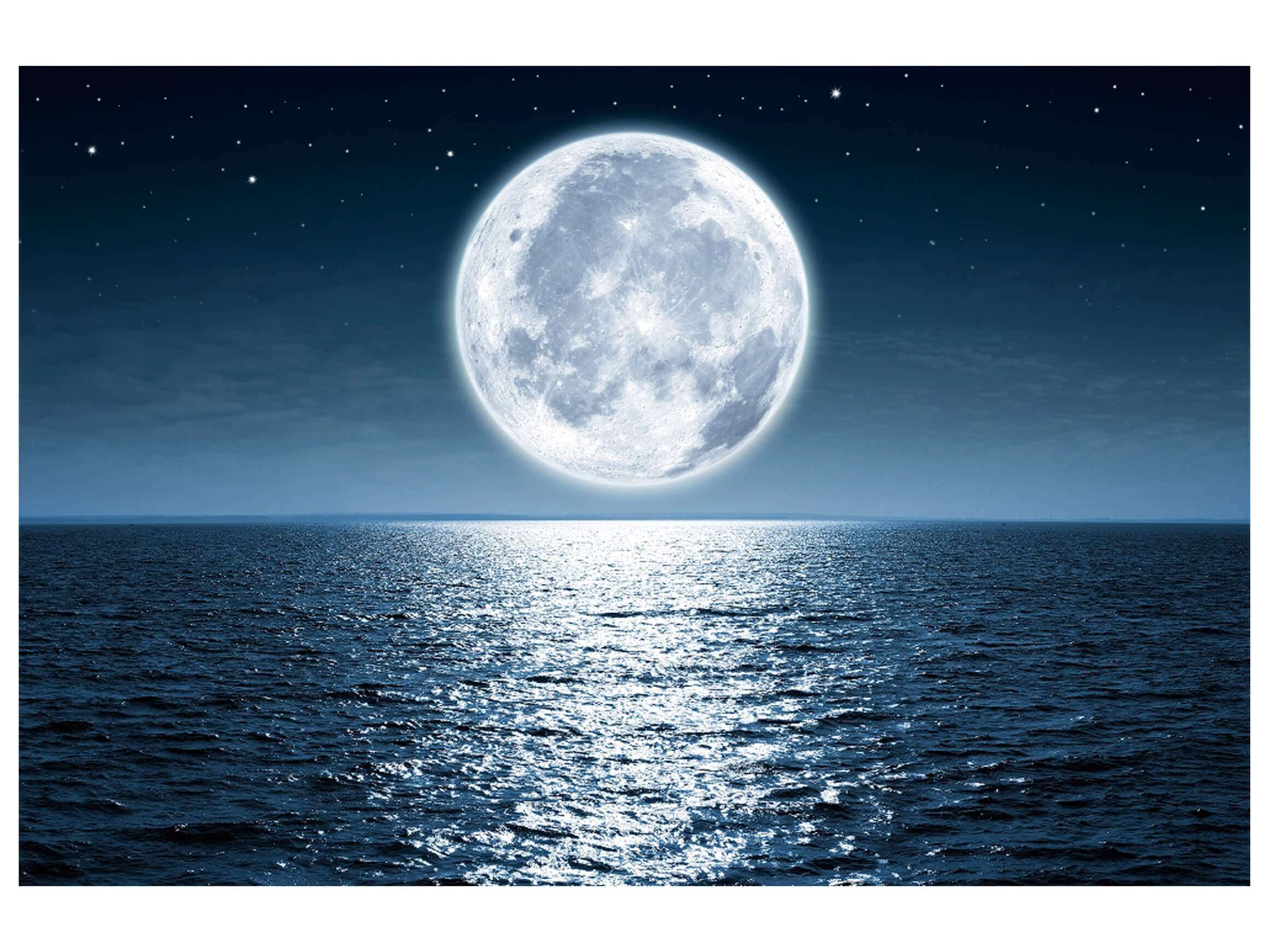 Digitaldruck auf Glas Vollmond image LAND