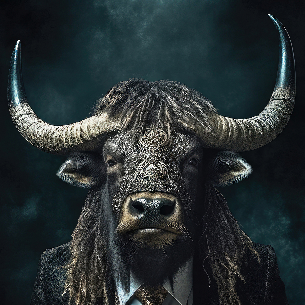 Canvas-Stylish Mr. Bull-image LAND