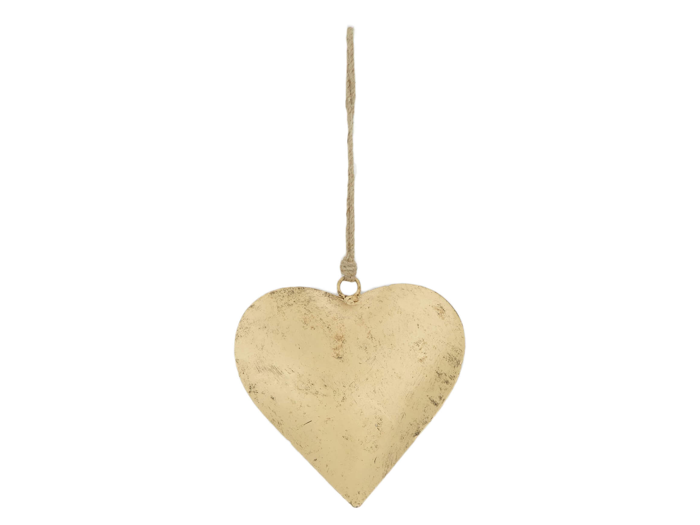 Decofinder Aufhänger Herz Antik Gold H: 15 cm  | Schubiger Möbel