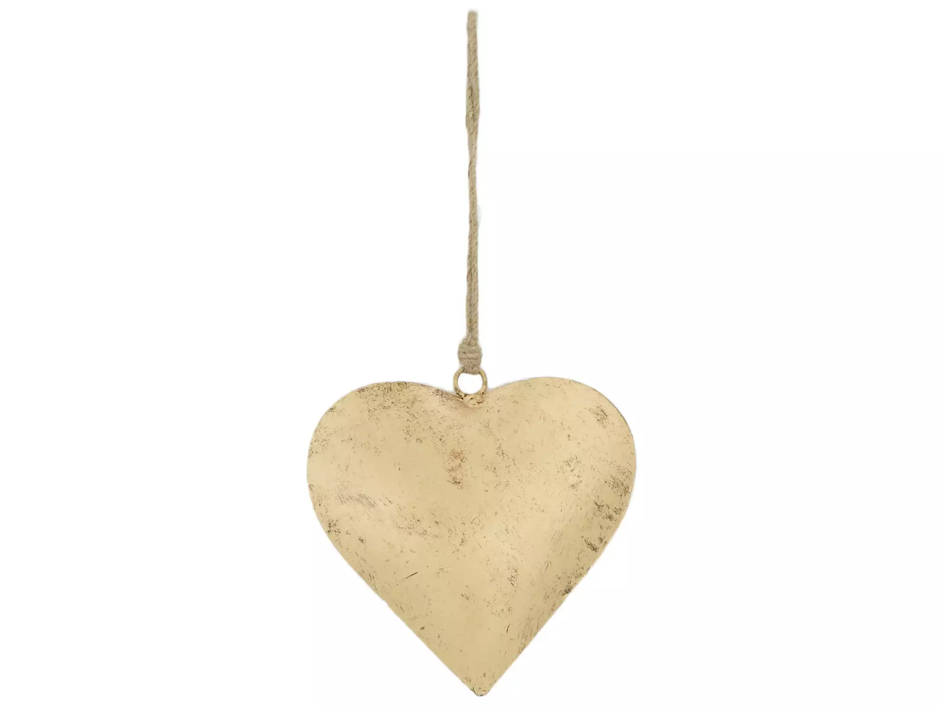 Aufhänger Herz Antik Gold H: 15 cm Decofinder