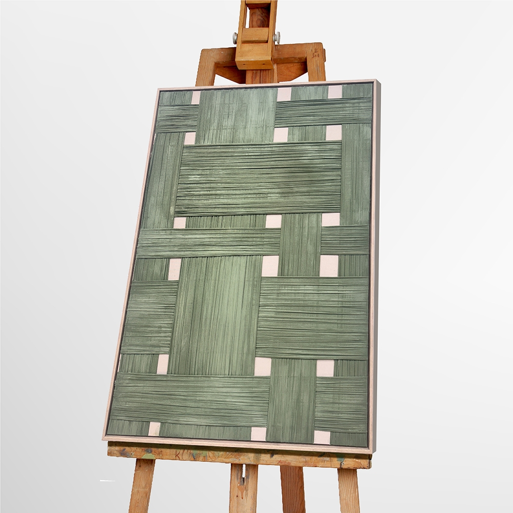 Gemälde-Bamboo Patchwork-image LAND