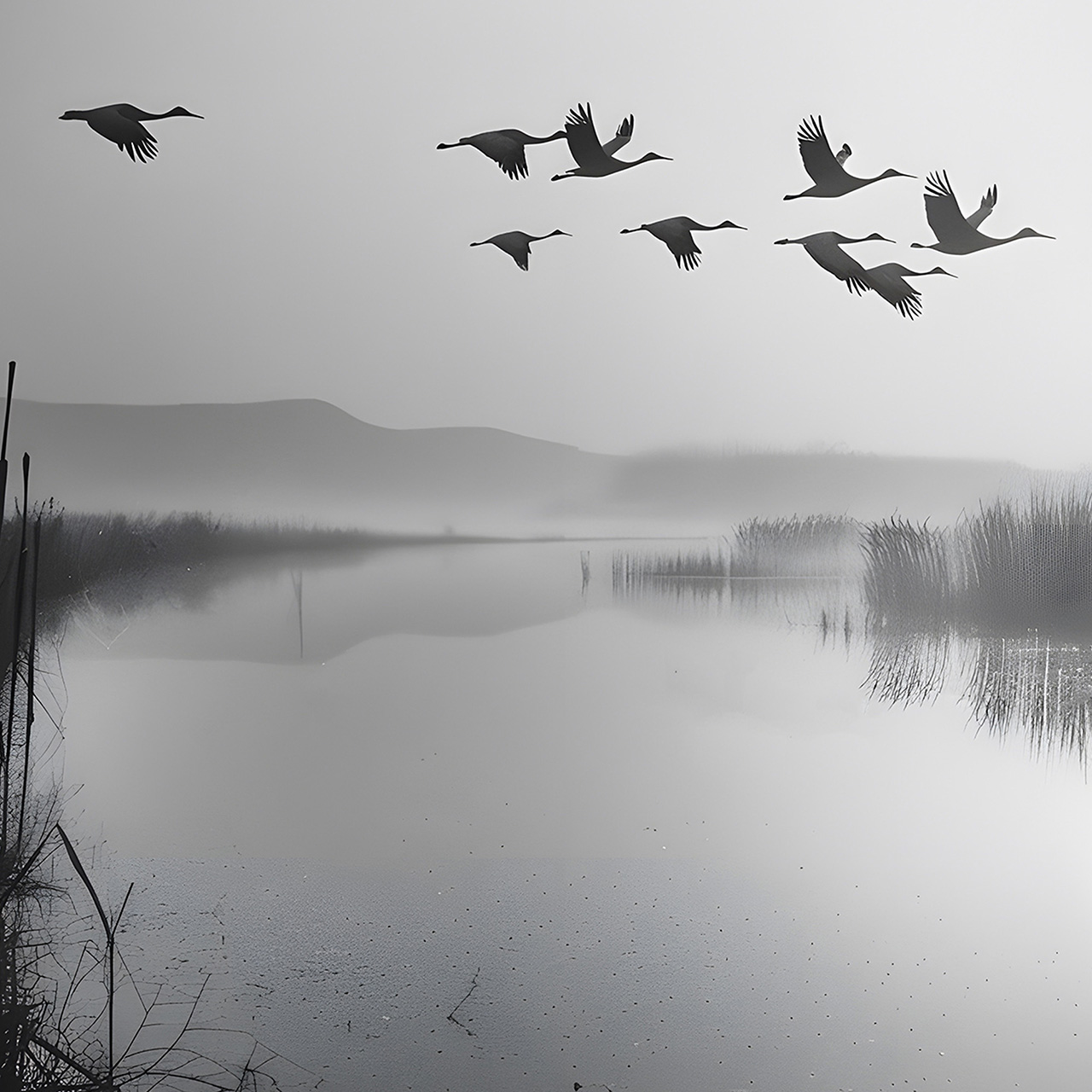 Canvas-Wildgänse-image LAND
