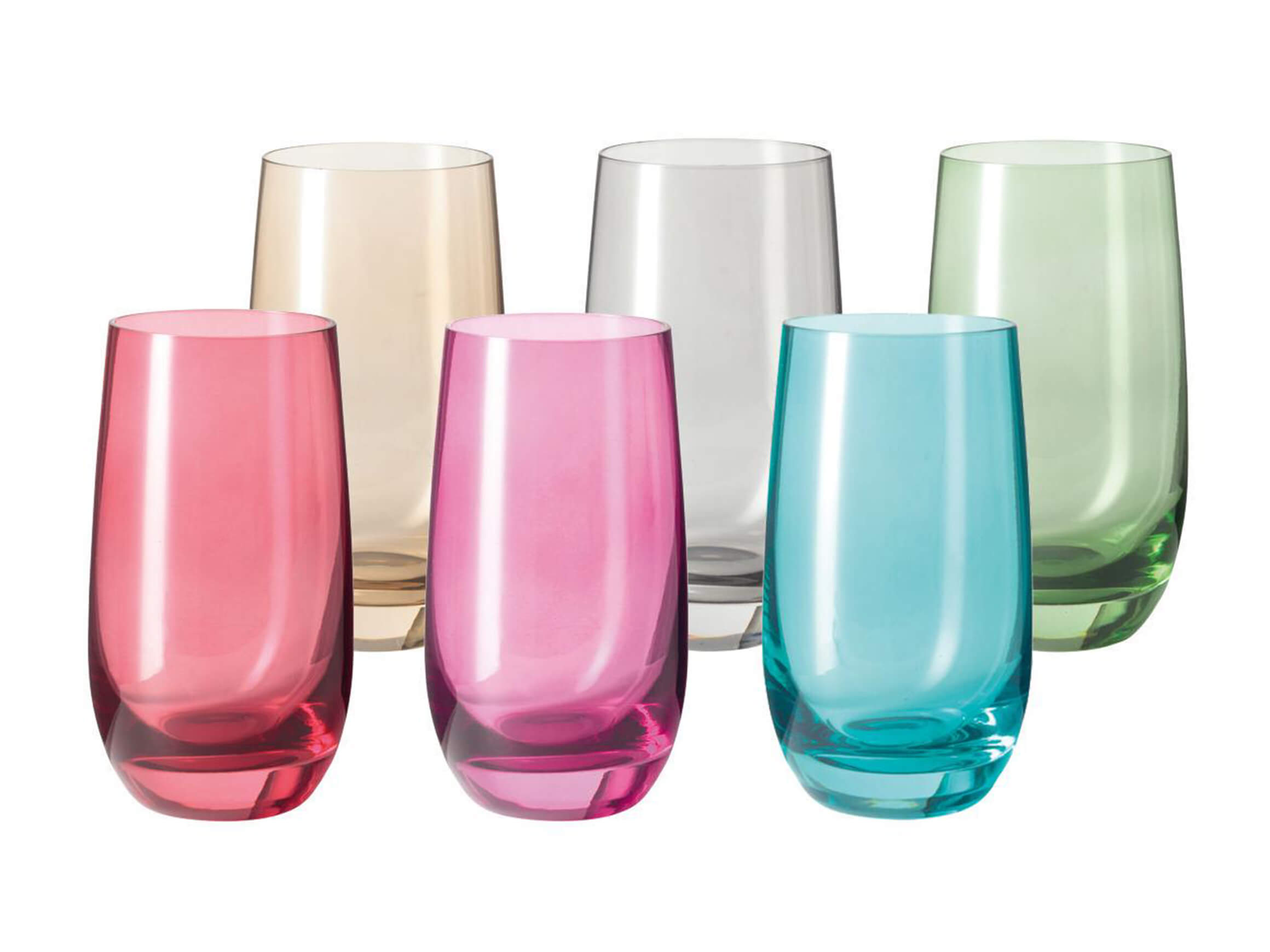 Leonardo Trinkglas Sora 3.9 Dl, 6 Stück, Farben Sortiert