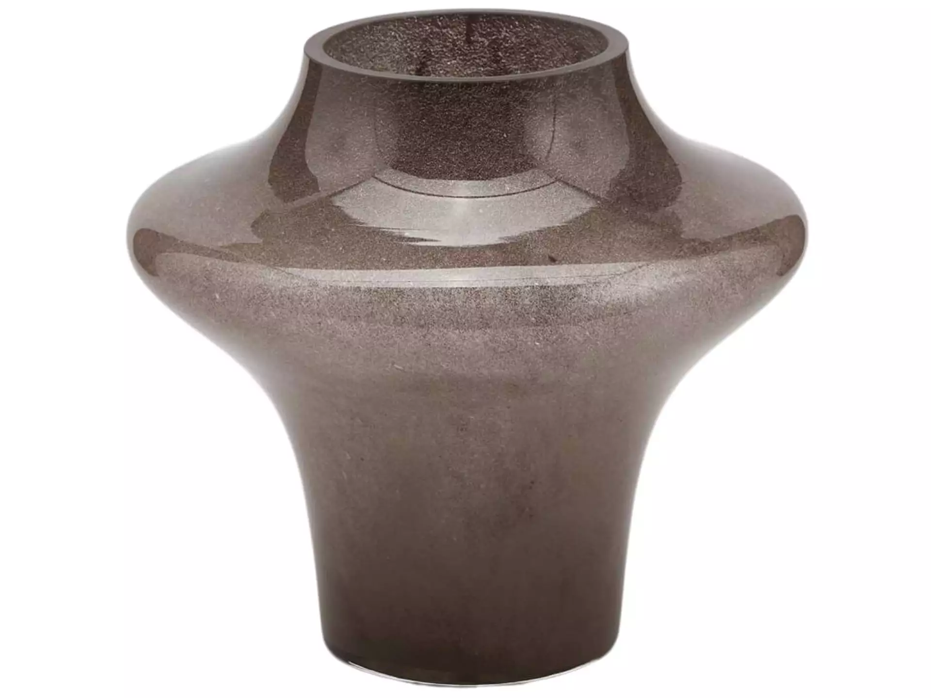 Vase Glas Graubraun H: 20 cm Edg / Farbe: Graubraun