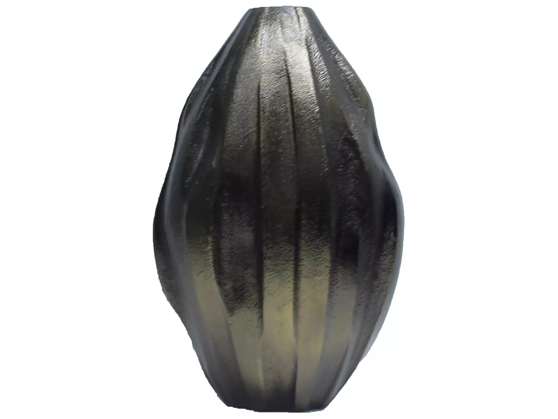 Vase Metall Antikmessing H: 35 cm Decofinder