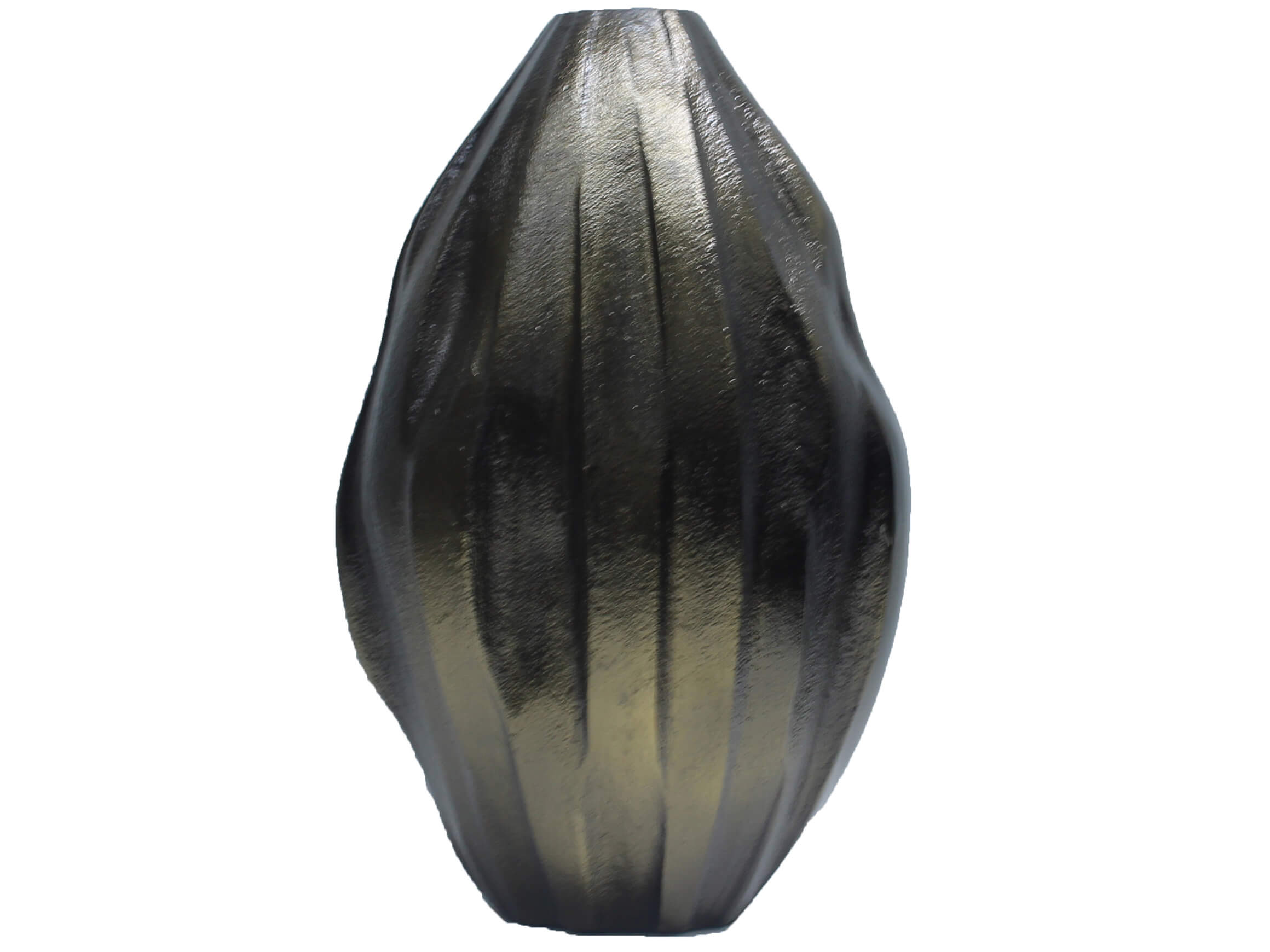 Vase Metall Antikmessing H: 35 cm Decofinder