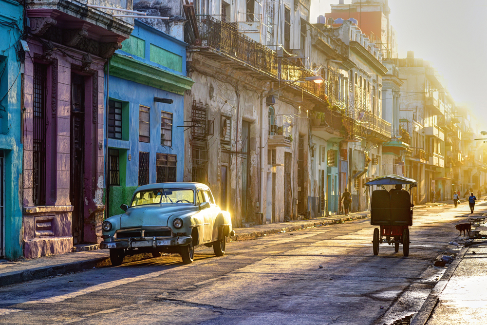 Alubild-Alte Strasse in Havanna-image LAND