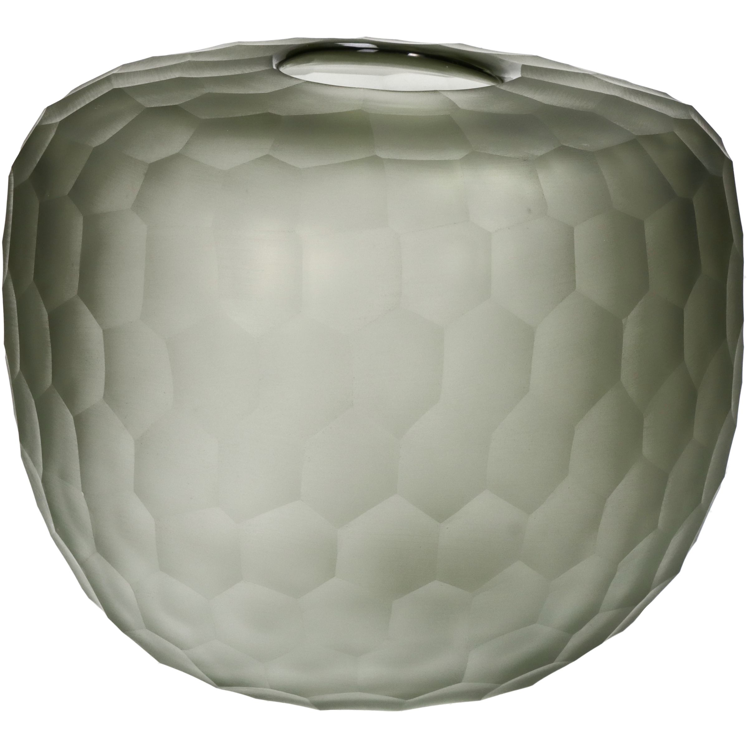 Vase Glas, Rauch H: 20 cm Kersten