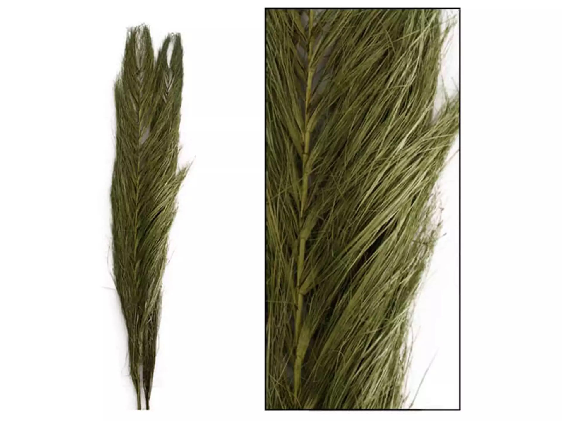 Kunstblumen Grass Mossgrün T: 90 cm Decofinder