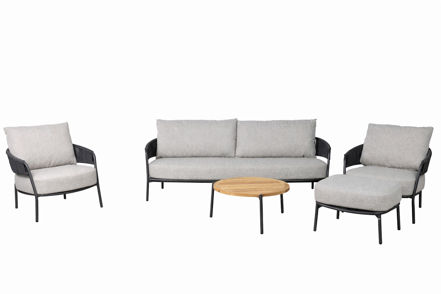 4 Seasons Gartenlounge Set Pinamar Grau | Schubiger Möbel