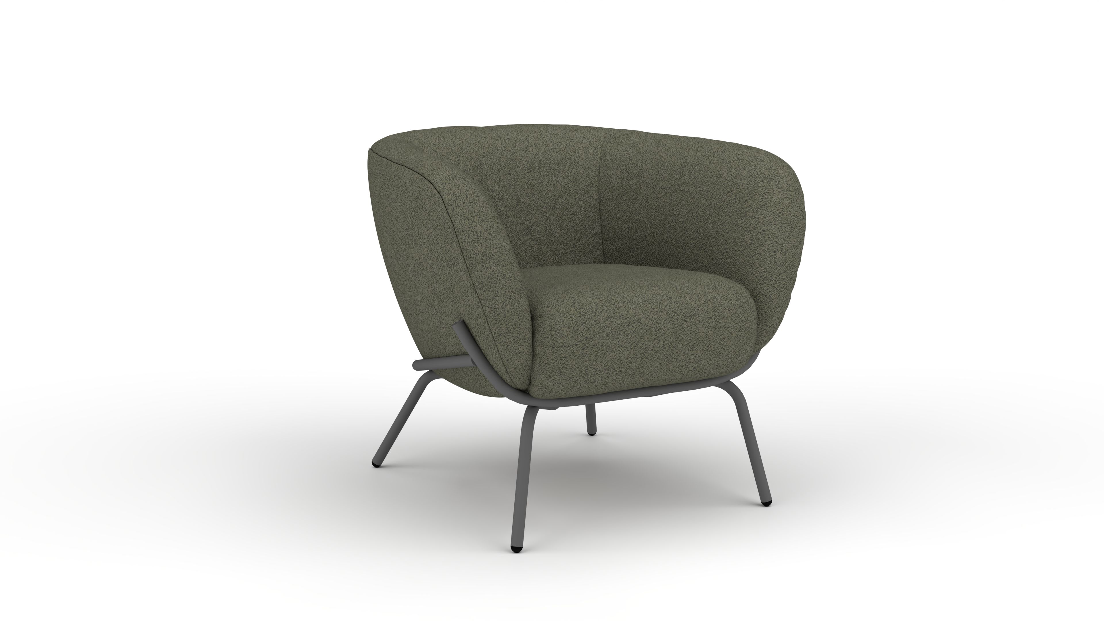 Sessel Neptune UrbanDesign / Farbe: Green / Bezugsmaterial: Stoff