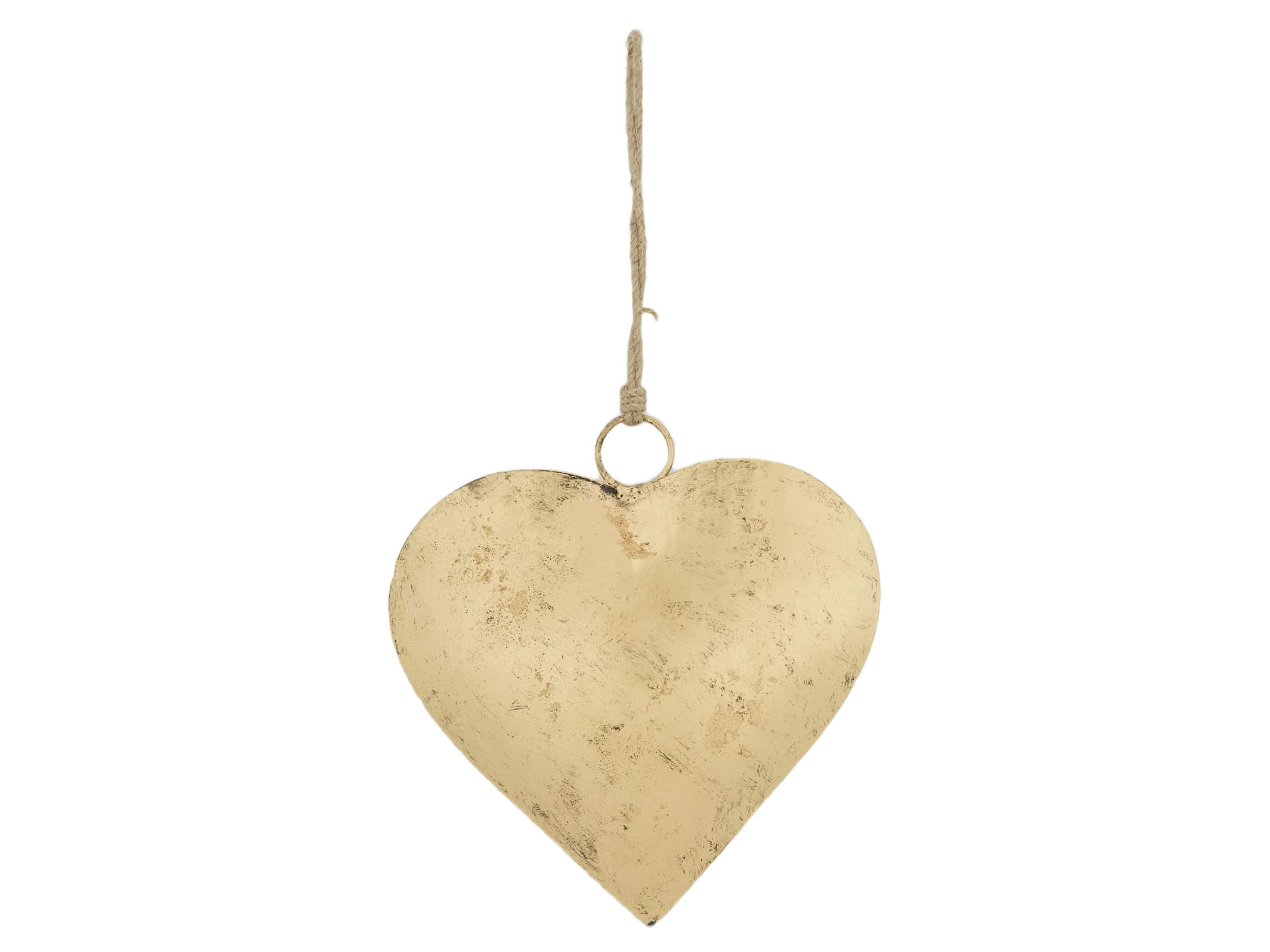 Decofinder Aufhänger Herz Antik Gold H: 20 cm  | Schubiger Möbel