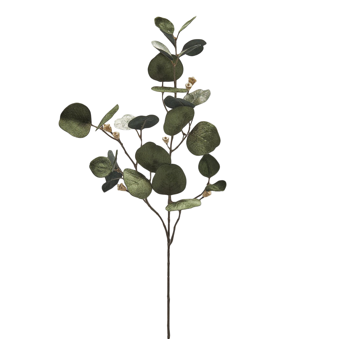 Kunstblumen Eukalyptus Samt Grün Gold H: 90 cm Edg