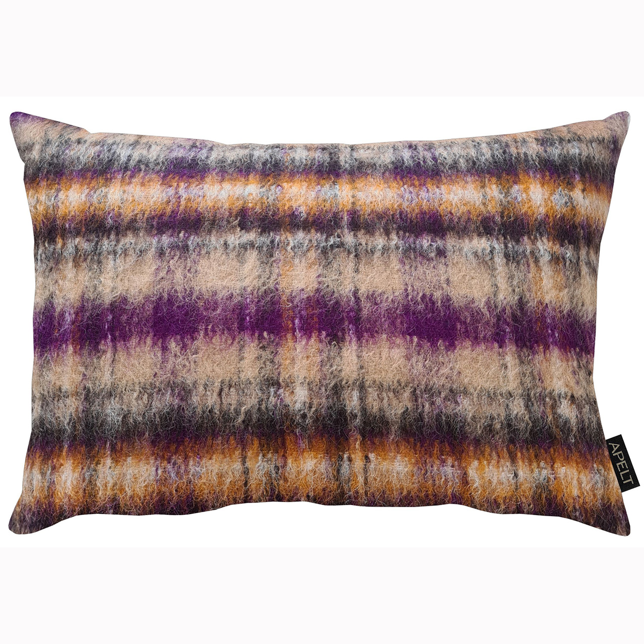 Kissenhülle Celine, Karo Lila Apelt / Grösse: 35 x 50 cm