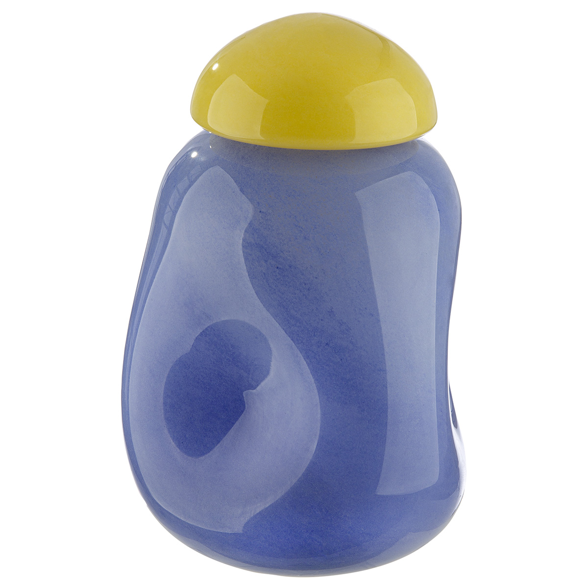Vase Candy Glas Blau H: 21 cm Gilde